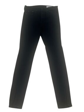 rag & bone Black stretch cotton Skinny Jeans split hem size 27